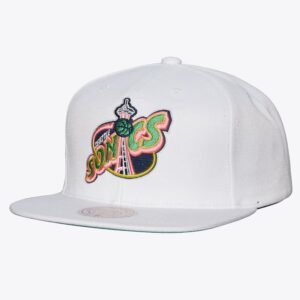 Mitchell & Ness Seattle SuperSonics So Fresh Snapback Chapeau Blanc 1590114