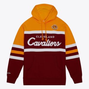 Mitchell & Ness Wine Cleveland Cavaliers Head Coach Pull à capuche Bordeaux 1499643