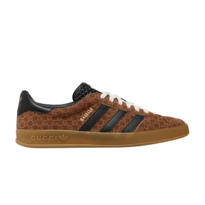 Baskets Adidas x Gucci Gazelle 'Square GG Monogram' Marron/Noir 707847 AAA2V 8546