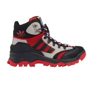 Adidas x Gucci Lace Up Boot 'Black Red' Baskets Noir/Rouge 721392 FAAXC 6544