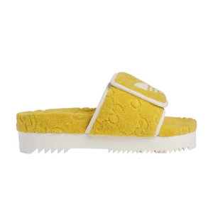 Adidas x Gucci Wmns GG Platform Sandal 'Jaune Coton Éponge' Baskets Jaune 702398 UU010 7171