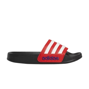 adidas Adilette Shower Slides J 'Black Vivid Red' Noir/Blanc Nuage/Rouge Vif FY8844
