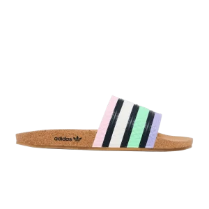 adidas Adilette Slide 'Cork - Pulse Mint Legend Ink' Menthe Pulse/Encre Legend/Violet Clair GV7075