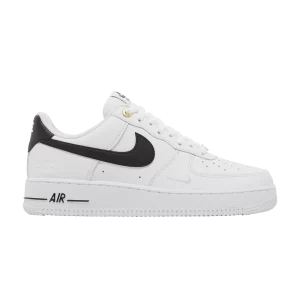 Nike Air Force 1 '07 LV8 '40th Anniversary – Blanc Noir' Blanc/Noir/Blanc/Or métallique DQ7658 100