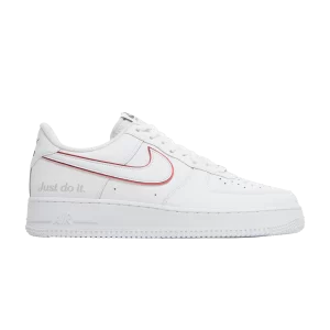 Nike Air Force 1 'Just Do It' Blanc/Vert noble/Argent métallique/Rouge université DQ0791 100
