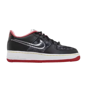 Nike Air Force 1 Low Premium GS 'H-Town' Noir/Multicolore/Rouge université/Jaune tour/Argent métallique DZ5296 001