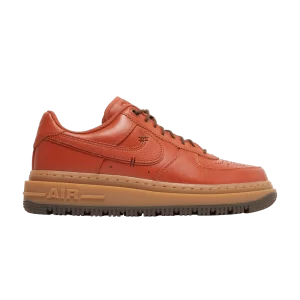 Nike Air Force 1 Luxe 'Burnt Sunrise' Baskets Scorched Sunrise/Bubble Gum Marron moyen/Chocolat foncé/Scorched Sunrise DN2451 800