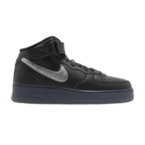 Nike Air Force 1 Mid Premium 'Black Metallic Silver' Noir/Argent Métallique/Hyper Rose/Anthracite DX3061 001