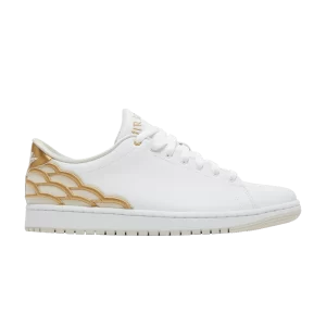 Air Jordan 1 Center Court 'White Gold' Blanc/Or Métallique/Marron Clair DQ8577 100