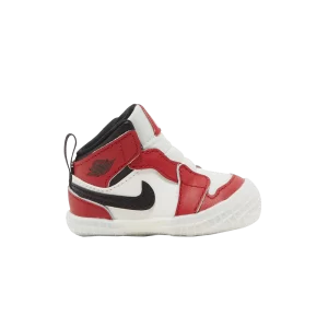 Air Jordan 1 Crib Bootie 'Chicago Lost & Found' Rouge/Noir/Voile AT3745 612