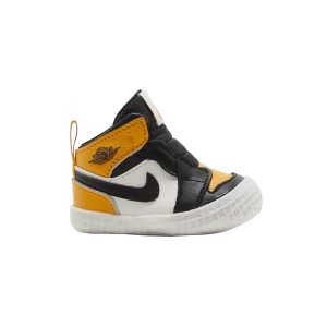 Air Jordan 1 Crib Bootie 'Yellow Toe' Taxi/Voile/Noir AT3745 711