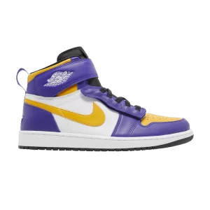 Air Jordan 1 High FlyEase 'Lakers' Concord Foncé/Blanc/Noir/Taxi CQ3835 517