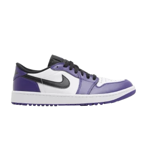 Air Jordan 1 Low Golf 'Court Purple' Blanc/Court Violet/Université Rouge/Noir DD9315 105