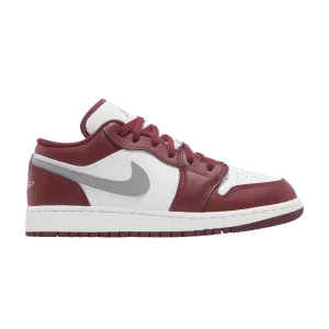 Air Jordan 1 Low GS 'Cherrywood Red' Rouge bois cerise/Blanc/Gris ciment 553560 615