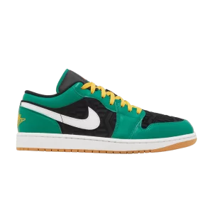 Air Jordan 1 Low SE 'Christmas' Baskets Malachite/Noir/Taxi/Rouge Feu DQ8422 300