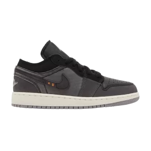 Air Jordan 1 Low SE Craft GS 'Inside Out - Black' Noir/Graphite clair/Voile/Gris ciment DV0478 001