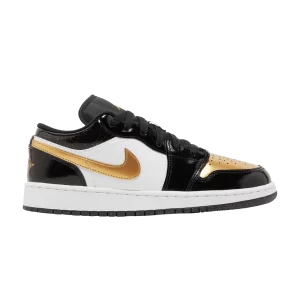 Air Jordan 1 Low SE GS 'Gold Toe' Noir/Or Métallique/Blanc DR6970 071