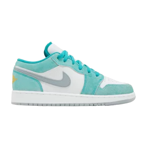 Air Jordan 1 Low SE GS 'New Emerald' Nouvelle Émeraude/Blanc/Gris acier clair/Taxi DO8244 301
