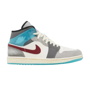 Air Jordan 1 Mid 'Exploration Unit' Voile/Rouge équipe/Lait de coco FB1870 161