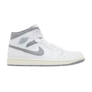 Air Jordan 1 Mid 'Neutral Gris' Blanc/Stealth 554724 135