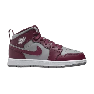 Air Jordan 1 Mid PS 'Cherrywood Red' Rouge bois cerise/Gris ciment/Blanc DQ8424 615