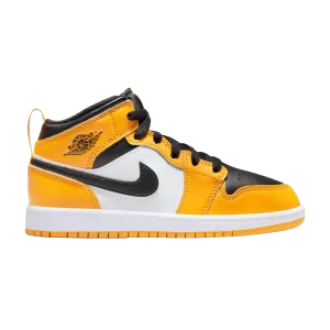 Air Jordan 1 Mid PS 'Reverse Yellow Toe' Taxi/Blanc/Noir 640734 701