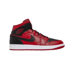 Air Jordan 1 Mid 'Reverse Bred' Rouge/Noir/Blanc 554724 660