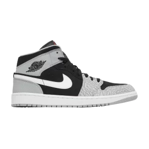 Air Jordan 1 Mid SE 'Elephant Toe' Noir/Blanc/Gris fumée clair/Rouge université DM1200 016