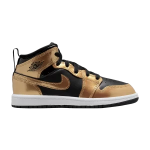 Air Jordan 1 Mid SE PS 'Metallic Gold Black' Noir/Or Métallique/Blanc DR6968 071