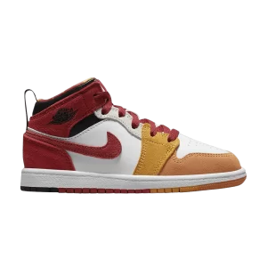 Air Jordan 1 Mid SE PS 'Picnic' Paprika/Noir/Or Canyon/Vinnabar DX2459 601