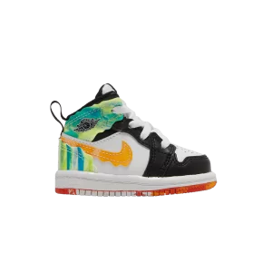 Air Jordan 1 Mid SE TD 'Drip' Noir/Orange équipe/Kumquat/Blanc DJ6564 038