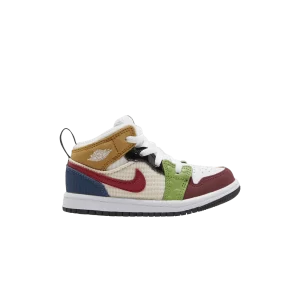 Air Jordan 1 Mid SE TD 'Messy Room' Blanc/Noir/Blanc Perle/Rouge DR6959 100