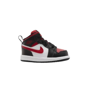 Air Jordan 1 Mid TD 'Black Fire Red' Noir/Blanc/Fire Rouge 640735 079
