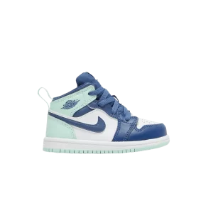 Air Jordan 1 Mid TD 'Blue Mint' Mystic Fleet/Blanc/Mint Foam 640735 413