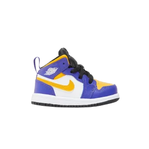 Air Jordan 1 Mid TD 'Lakers' Concord Foncé/Blanc/Noir/Taxi DQ8425 517
