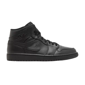 Air Jordan 1 Mid 'Triple Black' 2022 Noir/Noir/Noir 554724 093