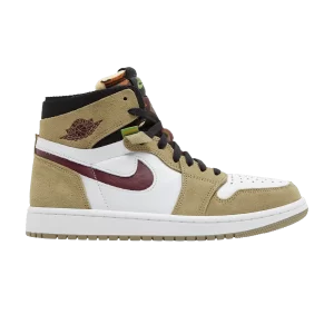 Air Jordan 1 Zoom Comfort 'Neutral Olive Cherrywood' Olive neutre/Bois de cerisier Rouge/Noir/Vert hauteur CT0978 203