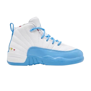 Baskets Air Jordan 12 Retro PS 'Emoji' Blanc/Venom citron/Soufre brillant/Bleu université DQ4366 114