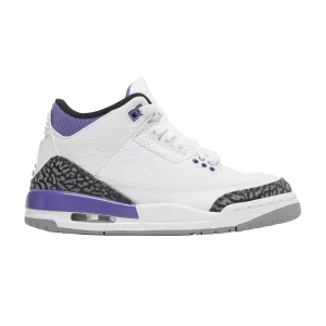 Air Jordan 3 Retro GS 'Dark Iris' Blanc/Noir/Iris foncé/Gris ciment DM0967 105