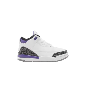 Air Jordan 3 Retro TD 'Dark Iris' Blanc/Noir/Iris foncé/Gris ciment DM0968 105