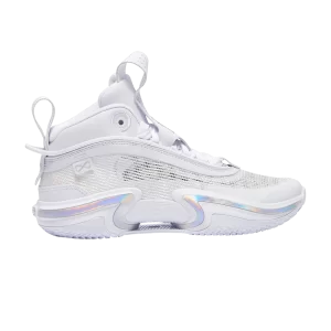 Air Jordan 36 GS 'Pure Money' Baskets Blanc/Argent métallisé DA9054 101