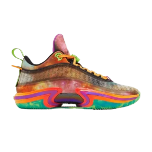Air Jordan 36 Low 'EYBL' Noir/Vert électrique/Hyper Violet/Cône DV5264 083