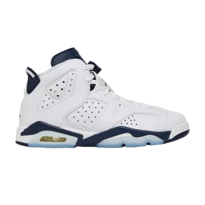 Air Jordan 6 Retro GS 'Midnight Navy' 2022 Blanc/Midnight Fleet 384665 141