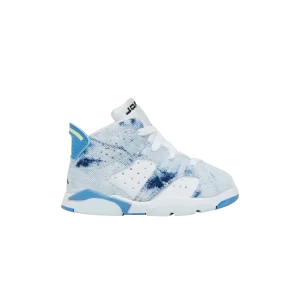 Air Jordan 6 Retro TD 'Washed Denim 2022' Blanc/Bleu Hollandais/Citron/Noir DX6177 100