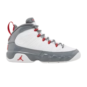 Air Jordan 9 Retro GS 'Fire Red' Blanc/Cool Gris/Fire Rouge 302359 162