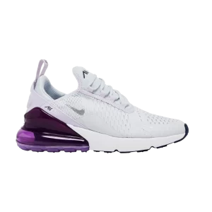 Nike Air Max 270 GS 'Pure Platinum Violet Frost' Platine pur/Violet rime/Flotte de minuit/Argent métallique 943345 023