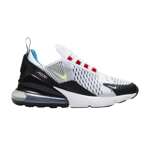 Nike Air Max 270 GS 'White Light Lemon Twist' Blanc/Noir/University Rouge/Slight Lemon Twist DQ1107 100