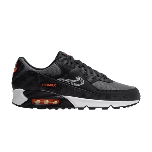 Nike Air Max 90 '3D Swoosh' Noir/Orange total/Gris fer/Blanc DR5642 001