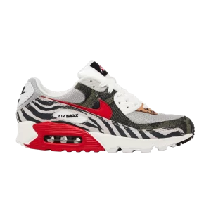 Nike Air Max 90 'Tunnel Walk' Minerai de fer clair/Rouge université/Blanc sommet/Noir/Blanc DZ4839 001