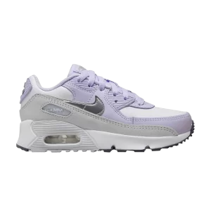 Nike Air Max 90 Leather PS 'Violet Frost' Blanc/Violet Rime/Platine pur/Argent métallique CD6867 123